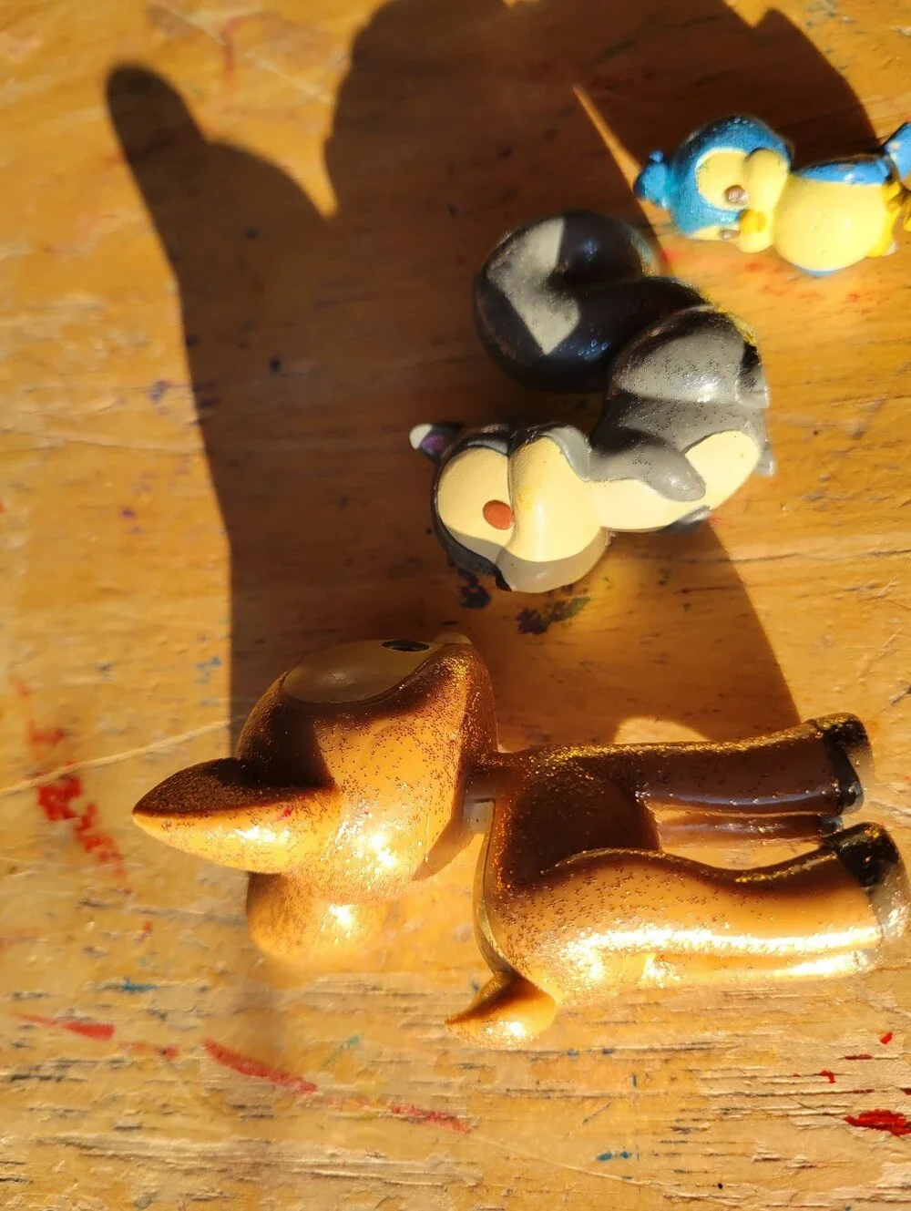 Disney Animators Glitter Mini Figures Lot Of 3 Various Sizes, (Snow White)
